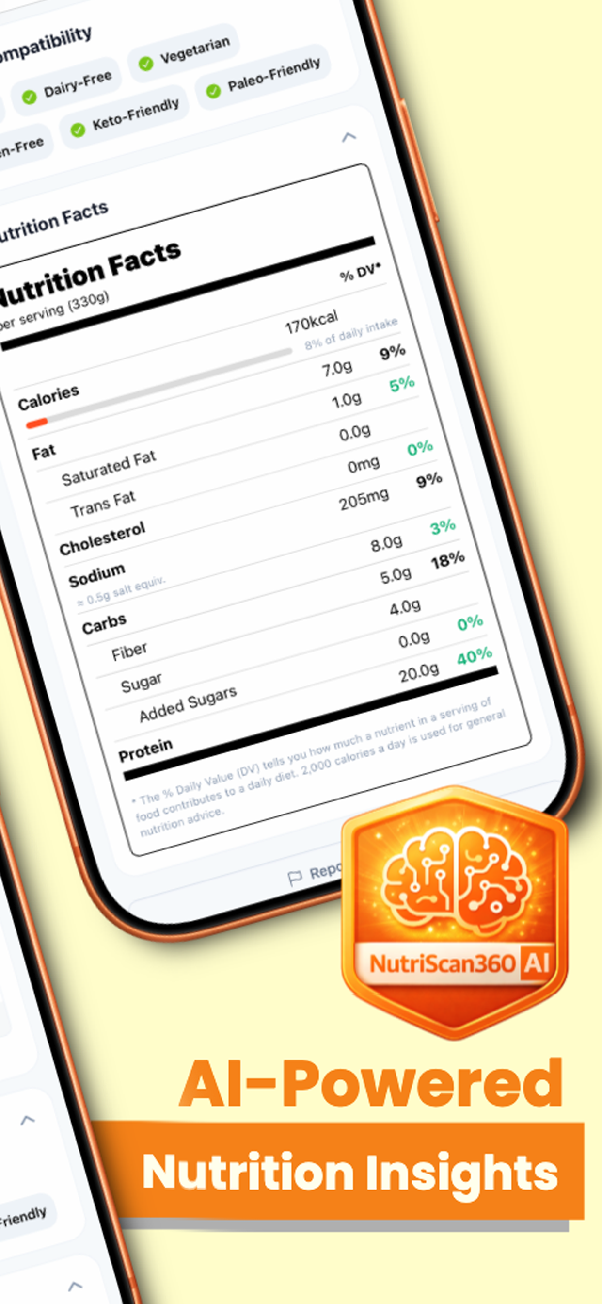 NutriScan360 - Nutrition Facts